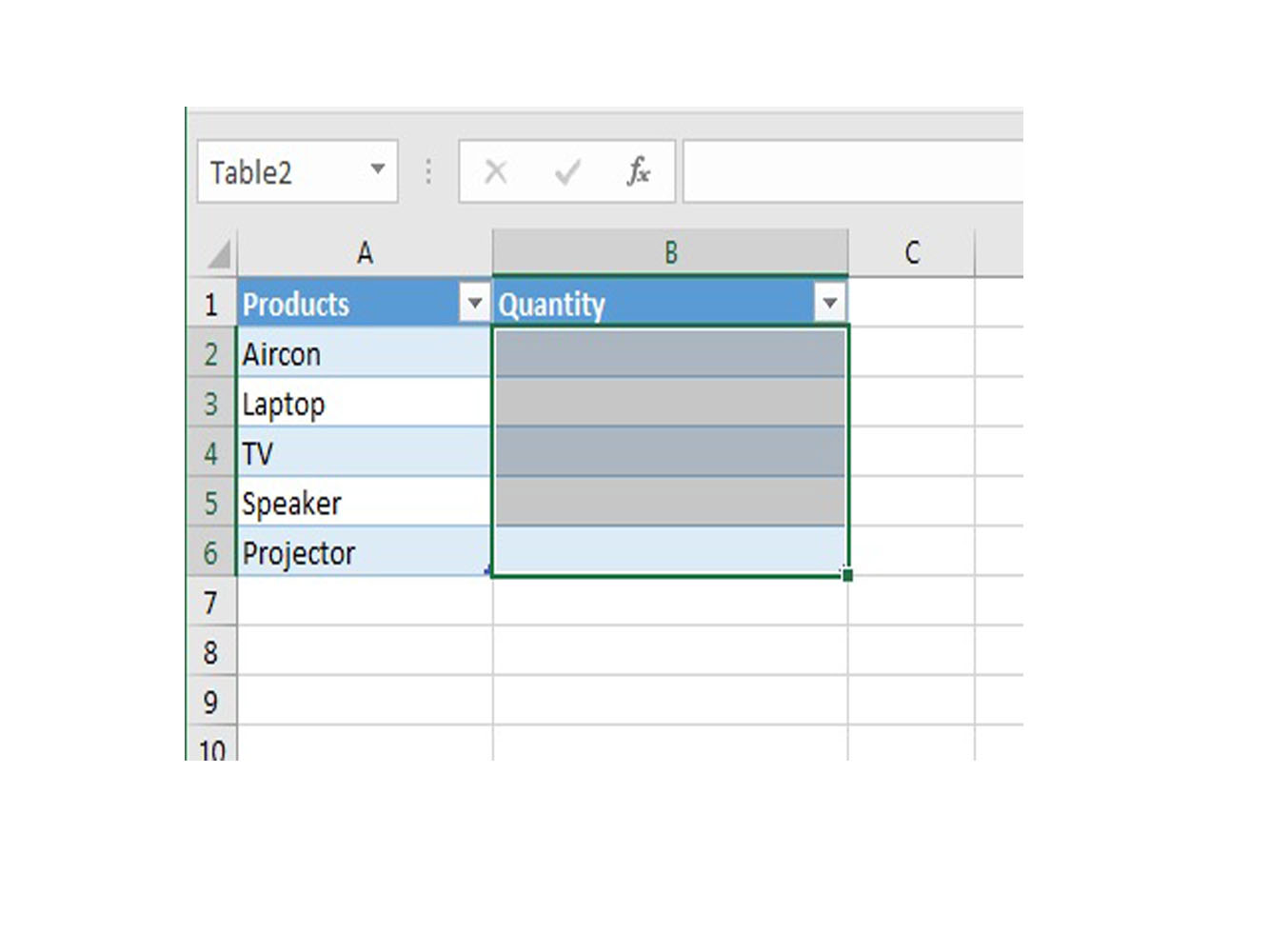 Screenshot of Data Validation Whole numbers