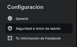 Configuración facebook