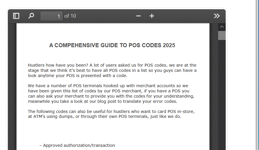 A COMPEHENSIVE GUIDE TO POS CODES    ❤️Fresh-Method✔️-High-Quality-PDF-✔️Latest-
