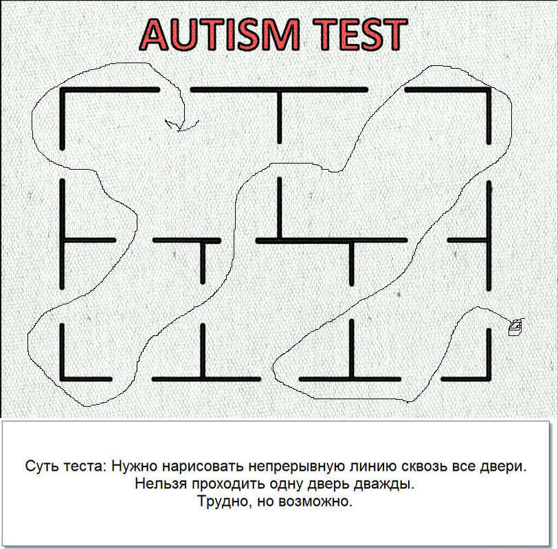 Тест на аутизм. Тест на аутизм двери. Головоломки для аутистов. Тест на аутизм проведи одну линию. 1 линию можно провести
