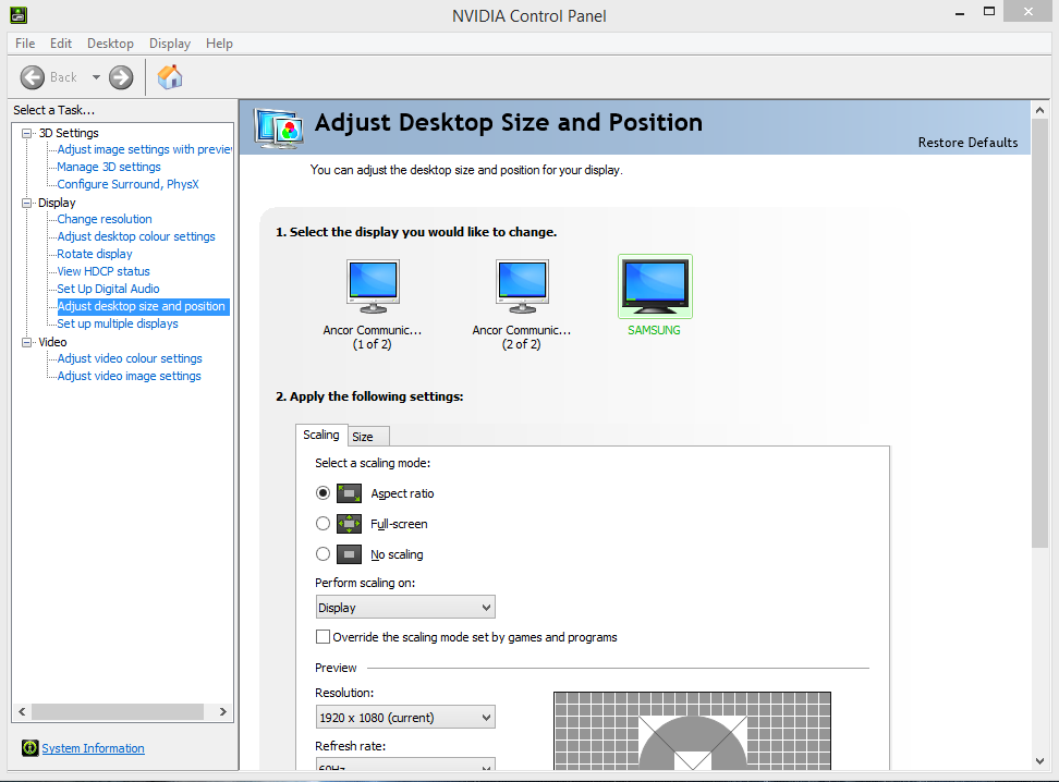 [SUPPORT] Scaling option resets after shut down : r/nvidia
