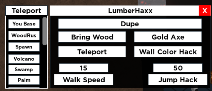 Lumberhaxx Free Lt2 Gui Gold Axe Tp And More