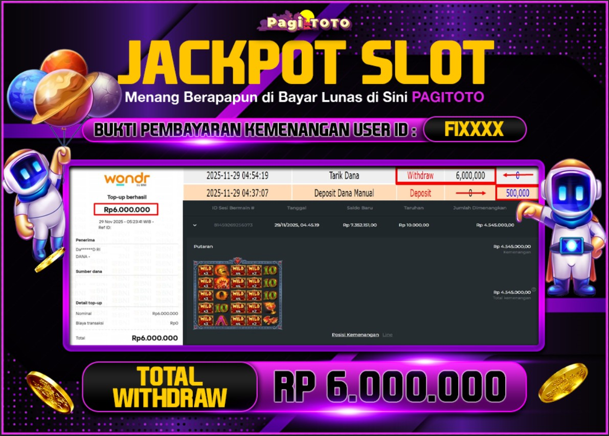HAPPY JACKPOT MEMBER PAGITOTO SLOT ZEUS VS HADES-GODS OF WAR Rp  6.000.000-, - LUNAS