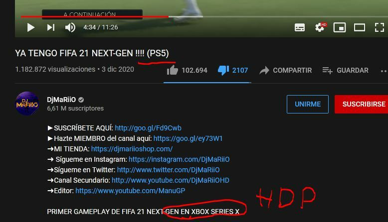 &quot;YA TENGO FIFA 21 NEXT-GEN !!!!(PS5) &quot; DJMario y Sony estafadores !!