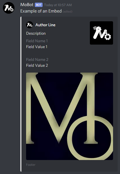 Example of an Embed