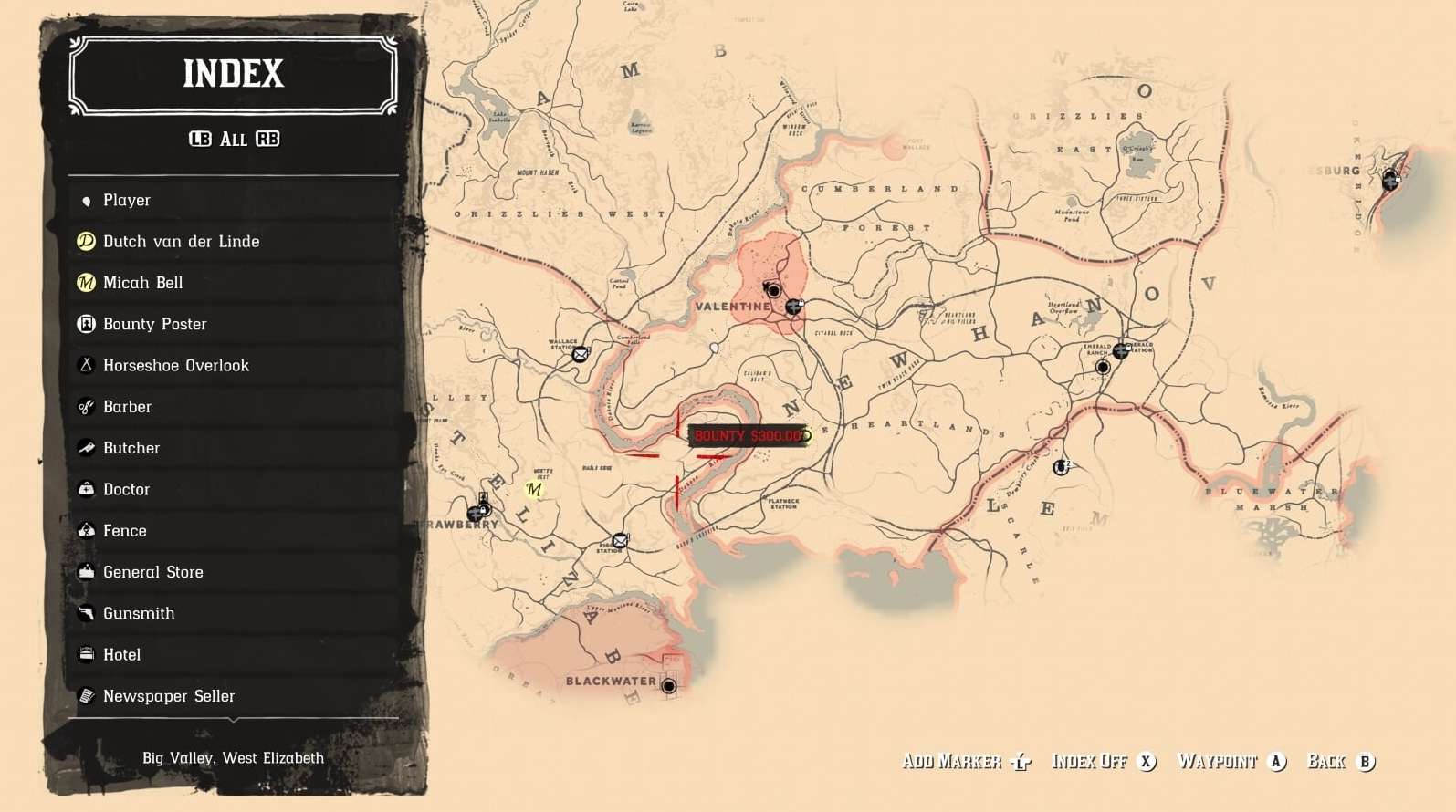 red dead redemption 2 controller layout