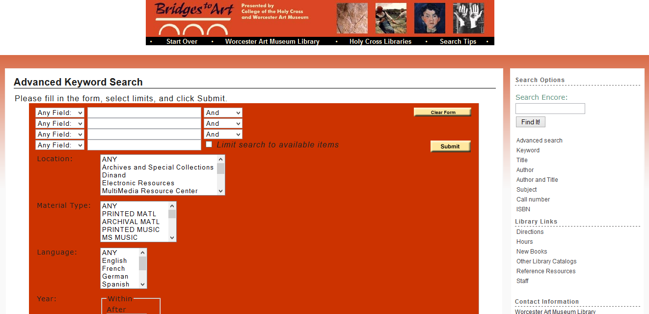 http://library.holycross.edu/search~S2/