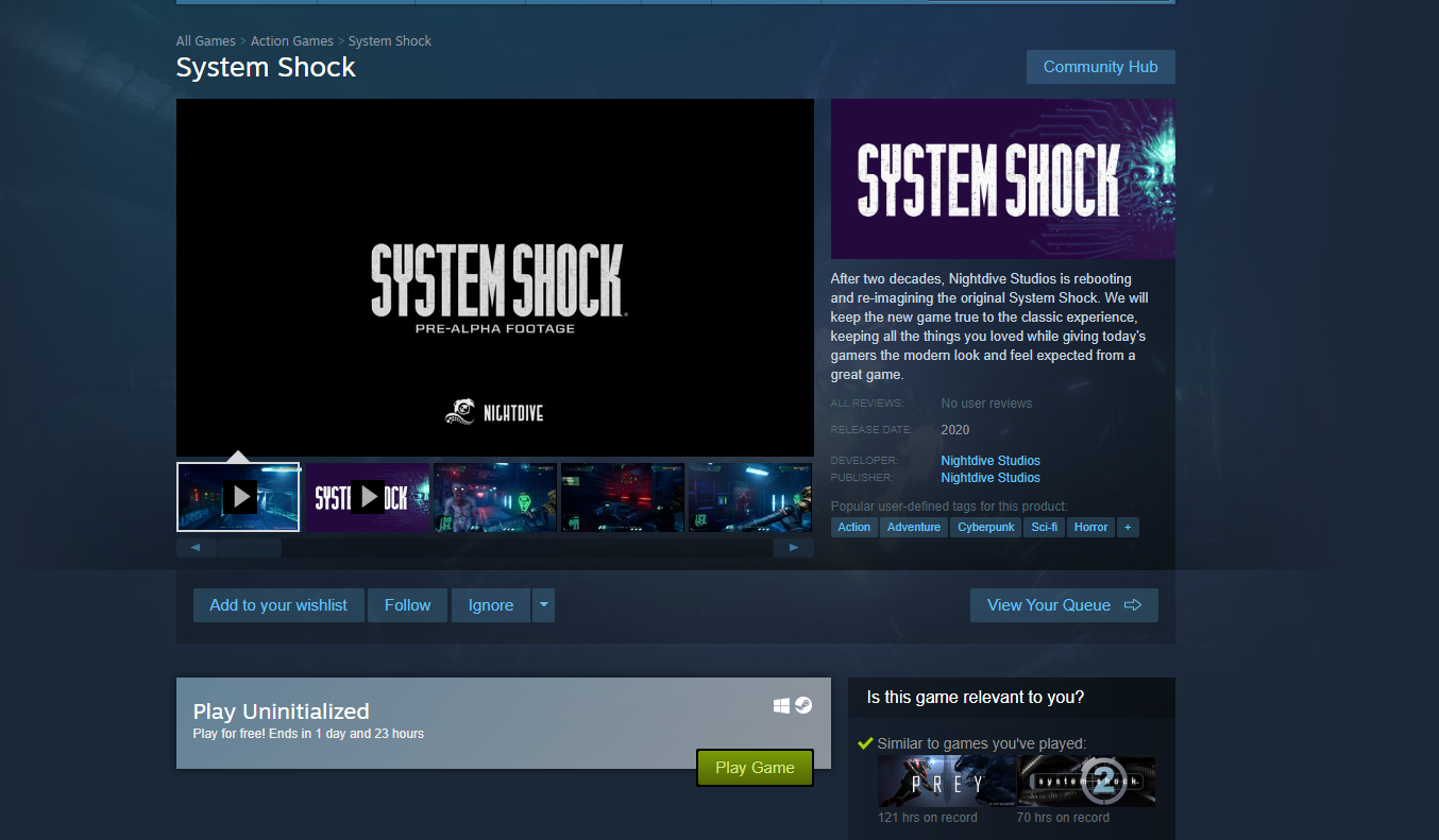 system shock demo redit