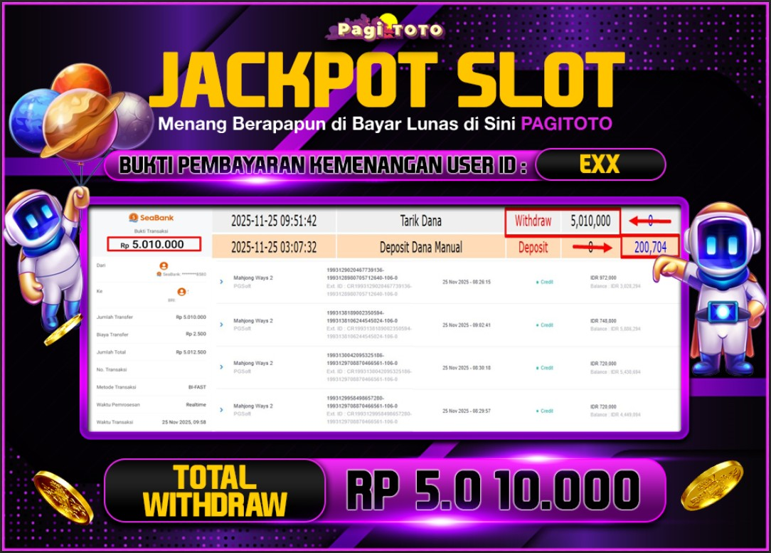 HAPPY JACKPOT MEMBER PAGITOTO SLOT MAHJONG WAYS 2 Rp  5.010.000-, - LUNAS