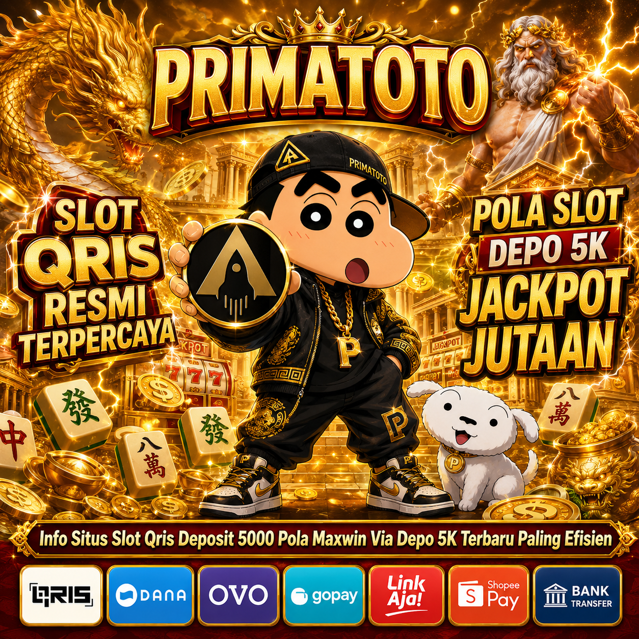 PRIMATOTO ✗ Info Situs Slot Qris Deposit 5000 Pola Maxwin Via Depo 5K Terbaru Paling Efisien