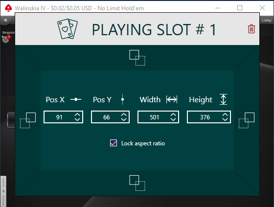 PokerStars table size