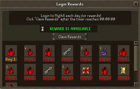 Daily Login Rewards