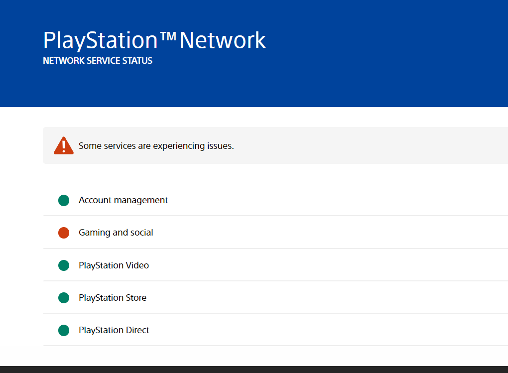 PSN / PlayStation Network News, Status, Updates, and Downtime