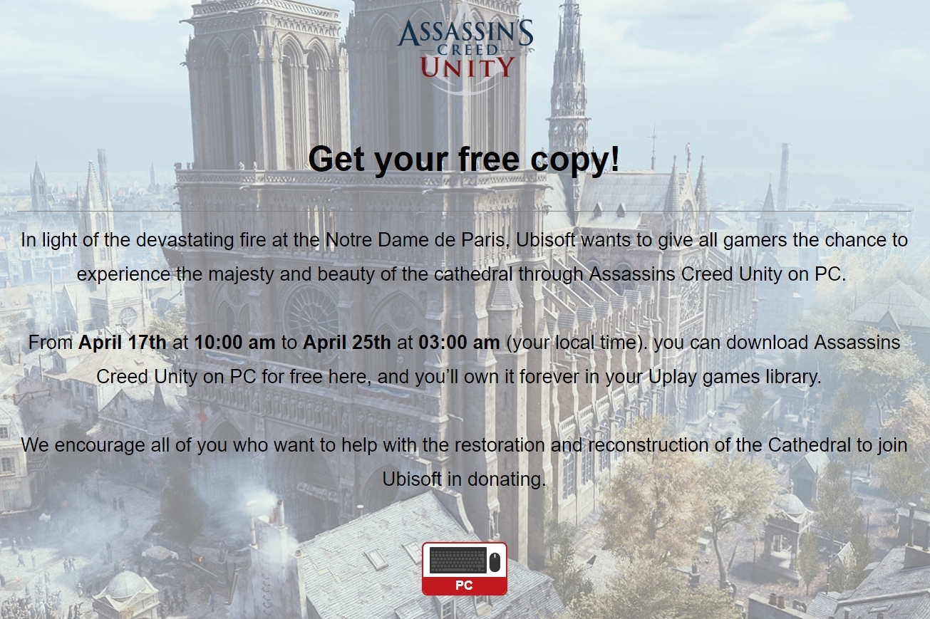Assassin S Creed Unity Free For Pc