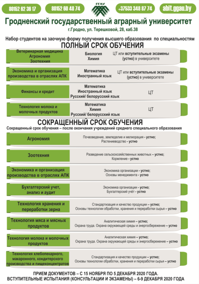 Номер телефона приемной комиссии аграрного университета. Можно ли заочно учиться на архитектора