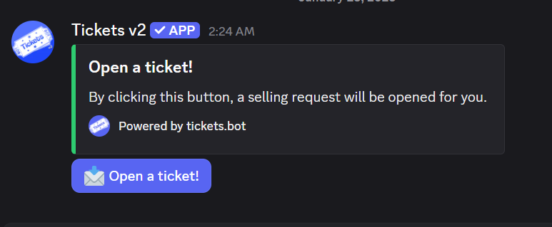 Selling Request Ticket Template