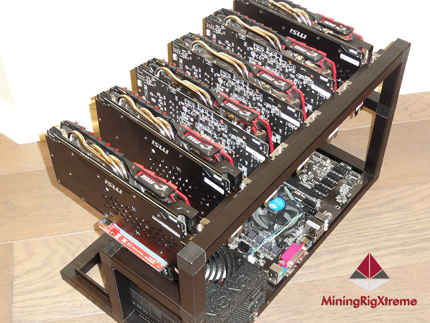 6 GPU Mining Rig Ethereum ETH Litecoin LTC Bitcoin BTC ...