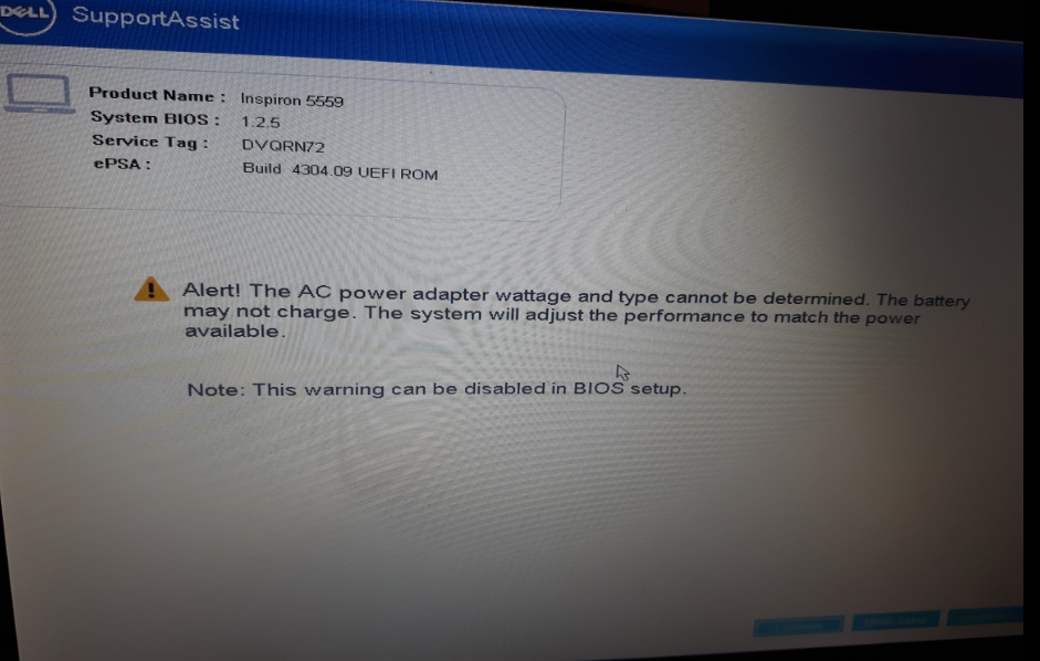 Dell Ac Power Adapter Wattage Cannot Be Determined Adapter View