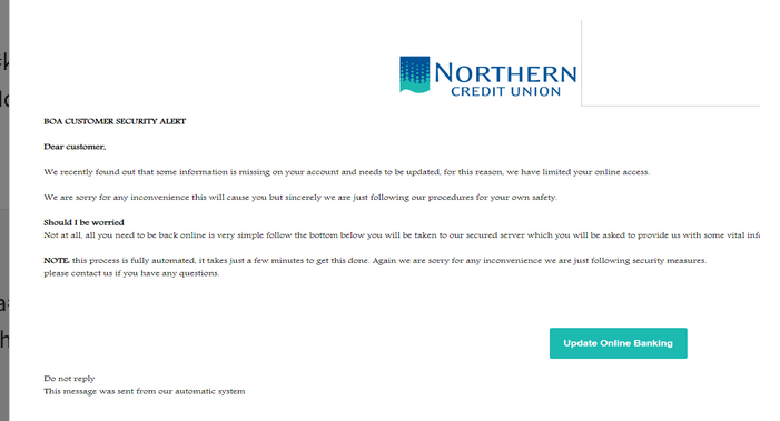 ☑️ Northern Credit Union High Quality Send Inbox HTML 2025 ✅