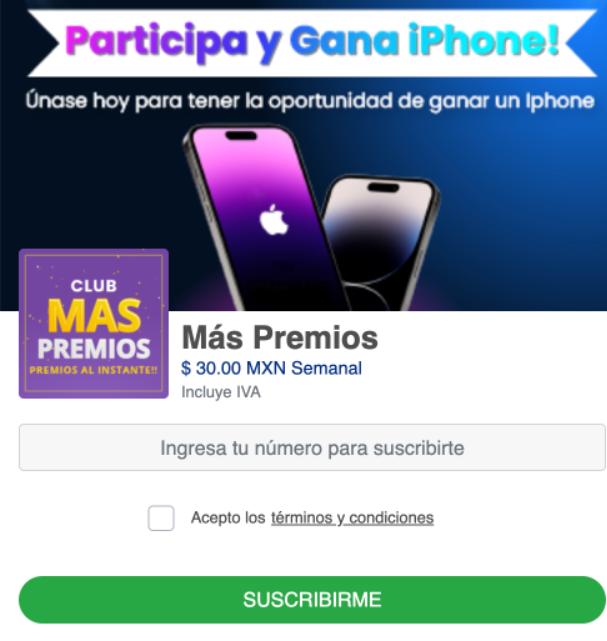 [2-click] MX | Mas Premios/ Win Iphone (Telcel) | NB