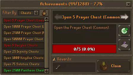 New Prayer Keys Achievements