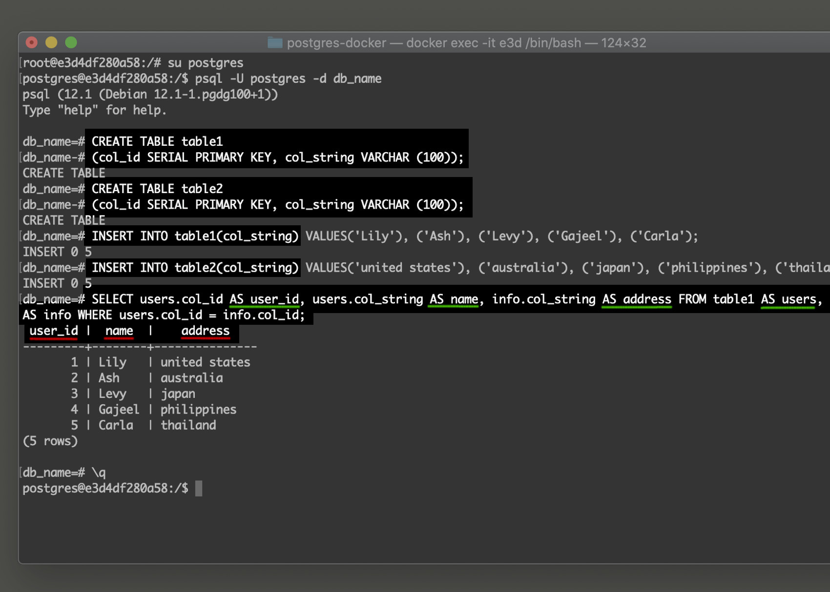 postgres app change database name