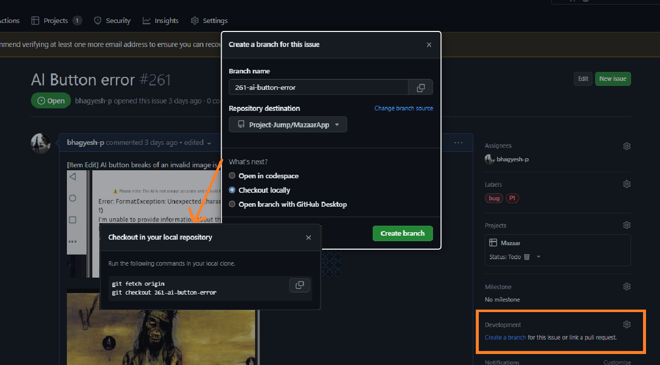 image on how to create a branch