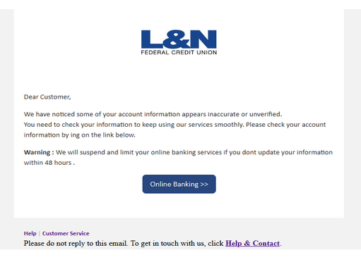 ⚫ LN Federal Credit Union ⚡ Letter High Quality Send Inbox HTML ⚡