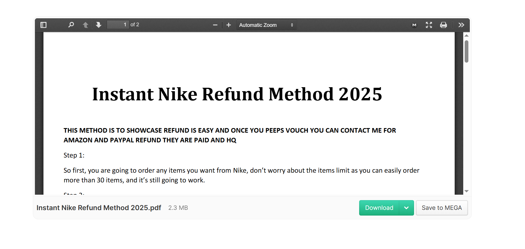 Instant Nike Refund Method  📌Fresh-Method✅-High-Quality-PDF-✅Latest-
