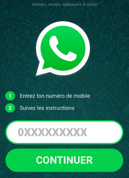 [click2sms] FR | WhatsApp Green Button 