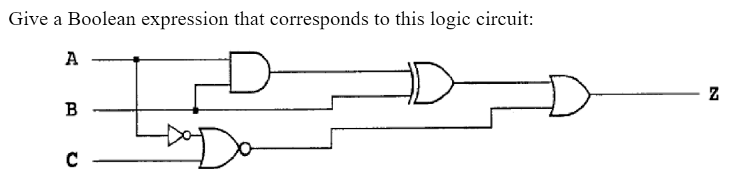 Solved Give a Boolean expression that corresponds to this | Chegg.com