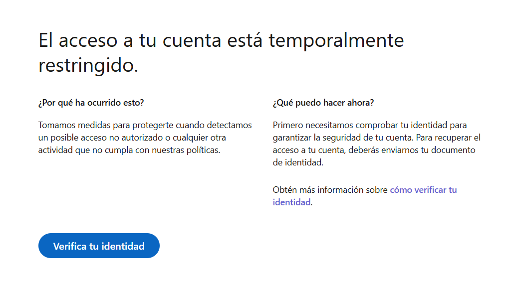 Linkedin me ha baneado