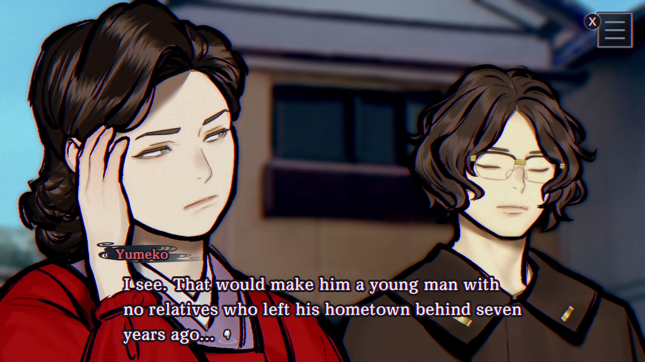 Yumeko and Sodo think about the old case of the buried corpses.