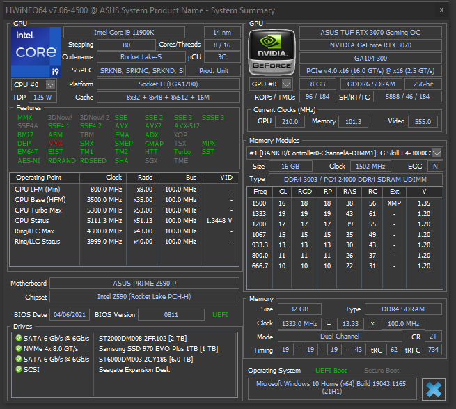 Overclock watch dog timeout Error i9 11900K r/intel