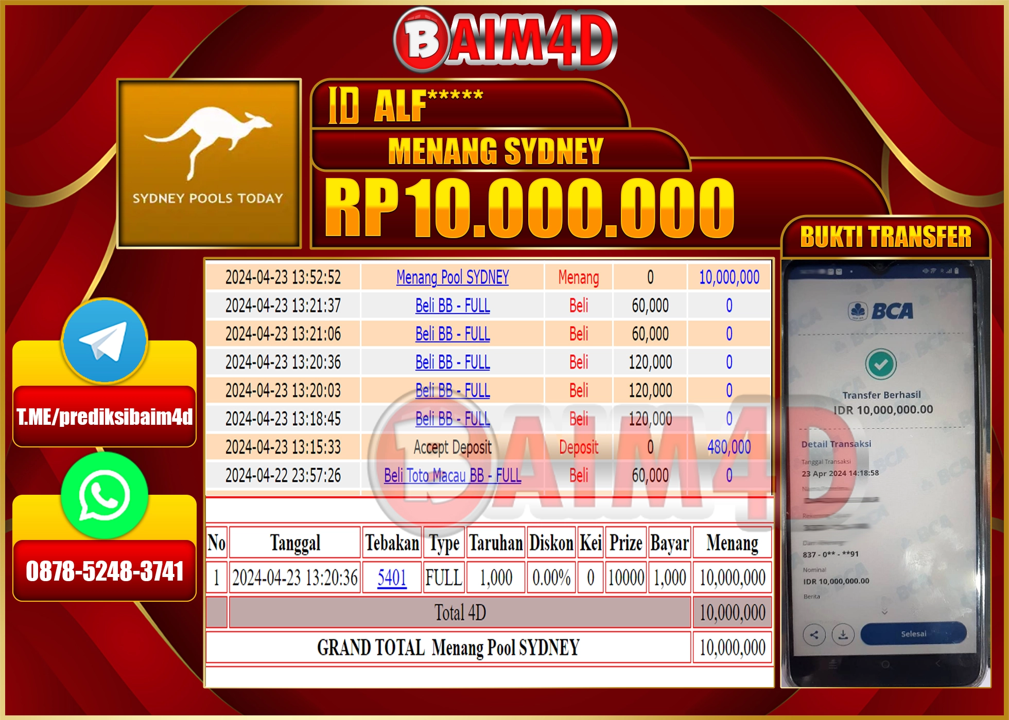 Dapatkan Pembayaran Kemenangan Cepat dan Tuntas di BAIM4D!