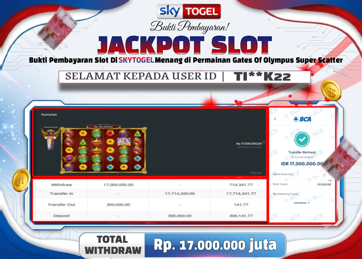 🏆 BUKTI KEMENANGAN Gates Of Olympus Super Scatter MEMBER SKYTOGEL🏆