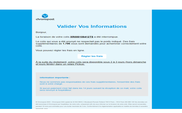 ⚡ Chronopost Colis V25 Letter 2025 Inbox to All . ☑✅