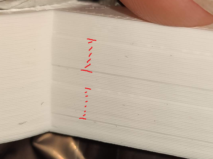 What causes these lines/printing defects when the overal size of the