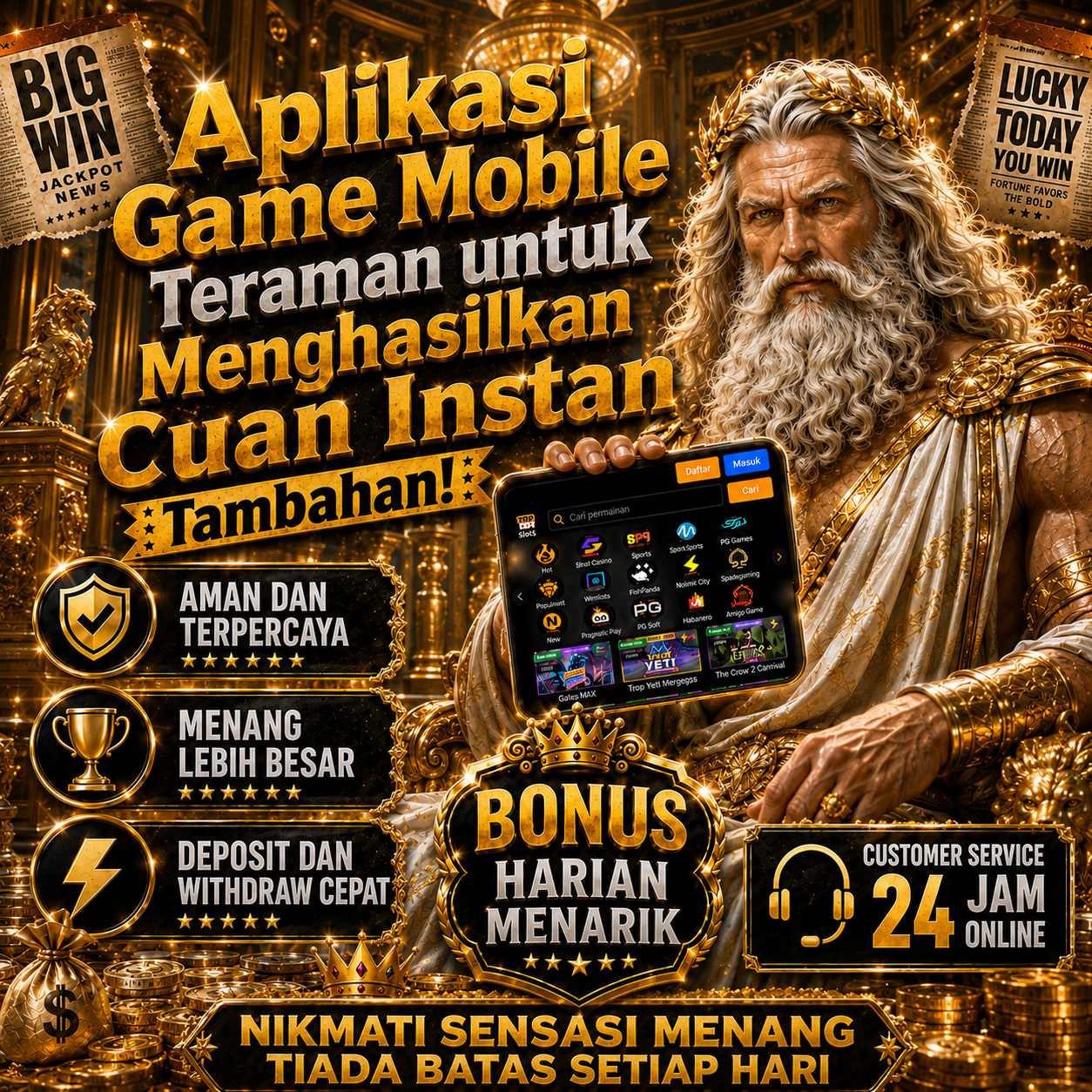 WAP69 x OMLT: Aplikasi Game Mobile Teraman untuk Menghasilkan Cuan Instan Tambahan!