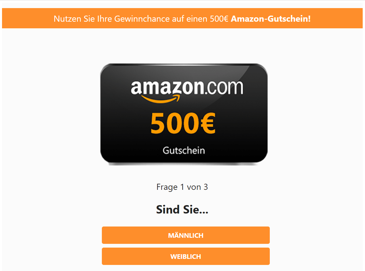 [CC Submit] CH |  Win Amazon Gift Card Prelander
