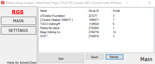 Remove Thread Making New - empty group finder roblox