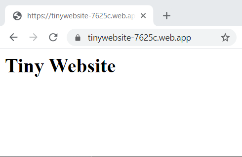 Tiny website live on the internet