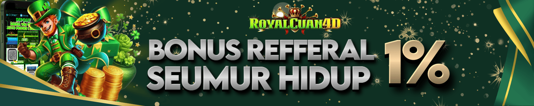 BONUS REFERRAL SEUMUR HIDUP 1%