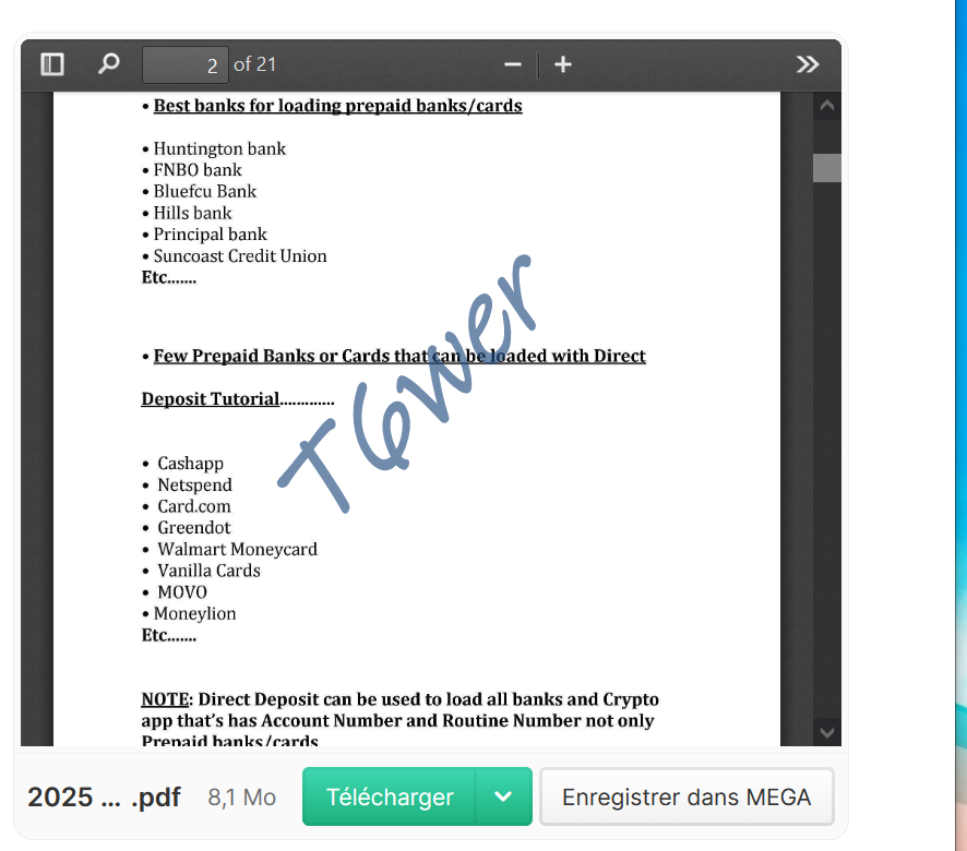DIRECT DEPOSIT TUT 2 ️Fresh-Method✔️-High-Quality-PDF-✔️Latest-