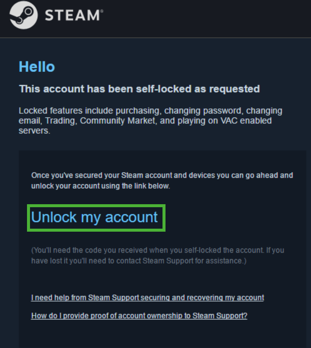 Been restored перевод. Steam account. Трейдинг стим. Steam link что это аккаунта. Steam trade Lock.