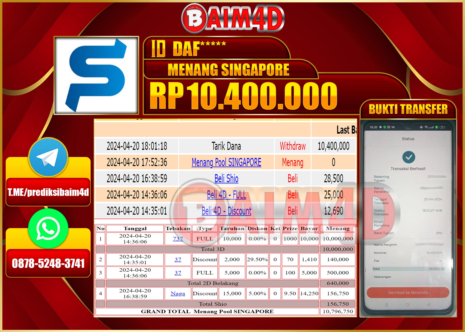 Dapatkan Pembayaran Kemenangan Cepat dan Tuntas di BAIM4D!