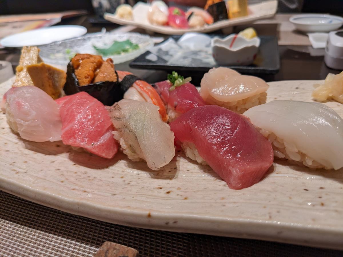 [写真]おまかせの握り寿司