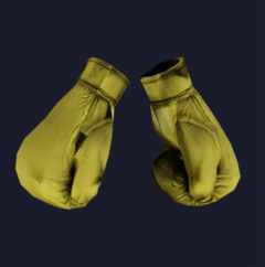 Yellow/Gold Boxing Gloves