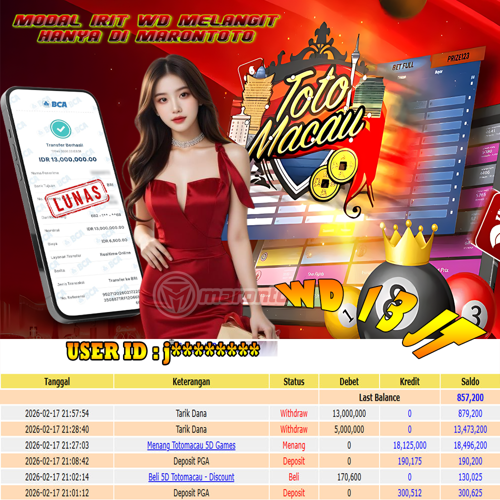 BUKTI JEPE SLOT GACOR DI TOTOMACAU 5D GAMES 