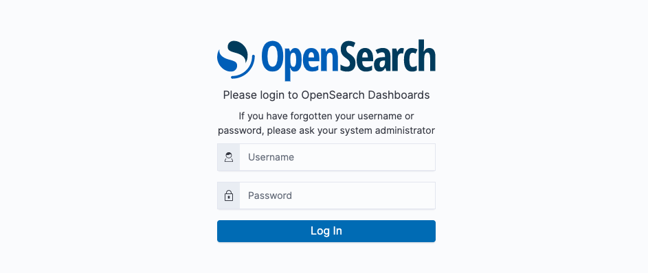 opensearch login